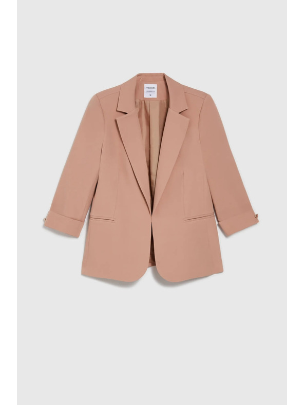 Moodo Sako s 3/4 rukávmi béžové Moodo