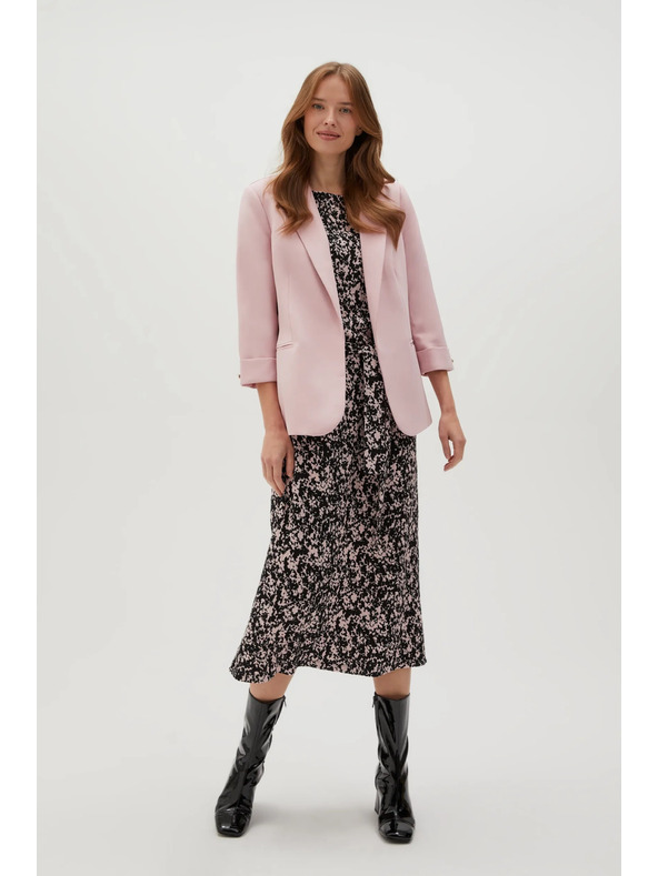 Moodo Sako s 3/4 rukávmi ružové Moodo