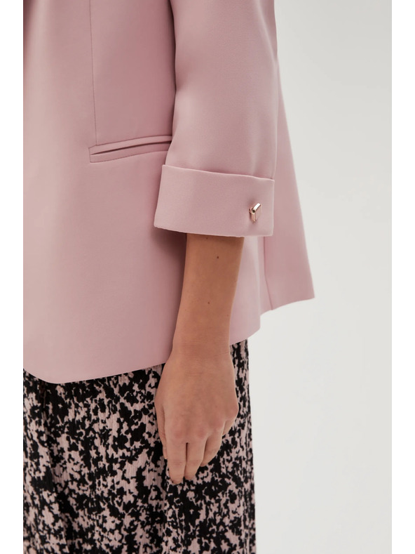 Moodo Sako s 3/4 rukávmi ružové Moodo