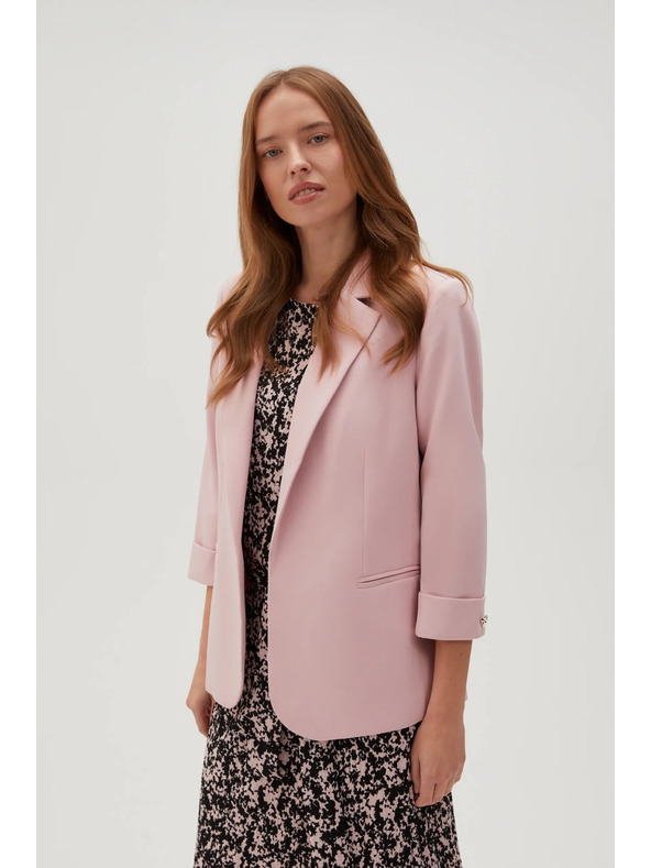 Moodo Sako s 3/4 rukávmi ružové Moodo