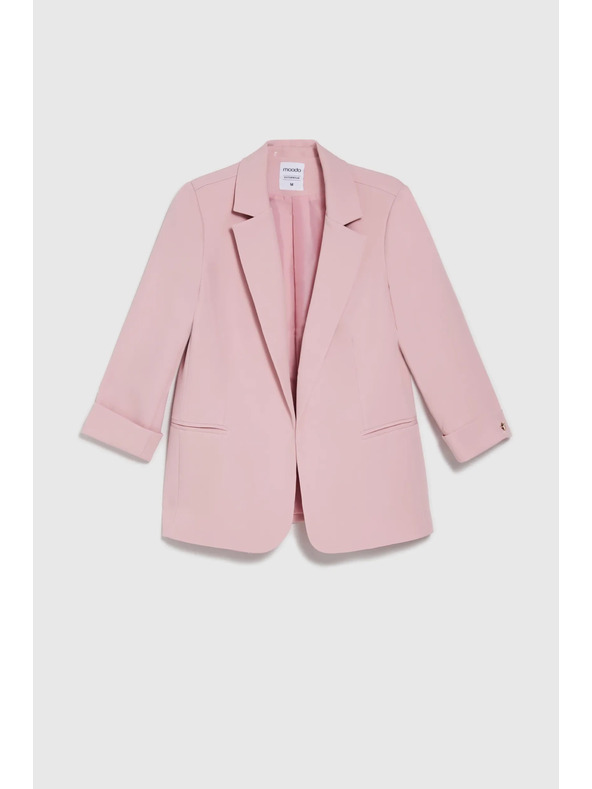 Moodo Sako s 3/4 rukávmi ružové Moodo