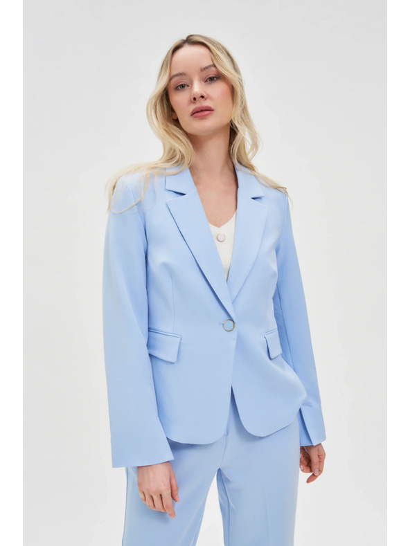 Moodo Krátke sako svetlomodré Moodo