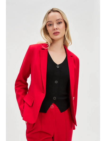 Moodo Krátke sako červené Moodo