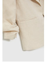 Moodo Sako so zriaseným 3/4 rukávom béžové Moodo