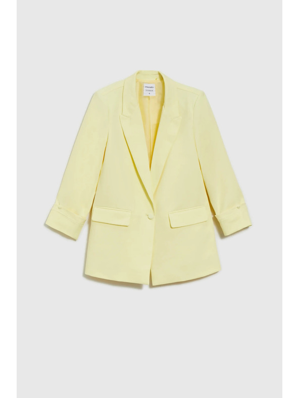 Moodo Sako so zodvihnutými rukávmi žlté Moodo