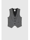 Moodo Elegantná vesta šedá Moodo