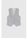 Moodo Vesta so zdobnými gombíkmi šedá Moodo