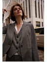 Moodo Jednostranný blejzer šedý Moodo