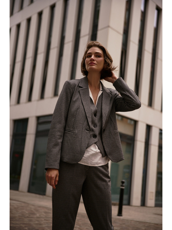 Moodo Jednostranný blejzer šedý Moodo