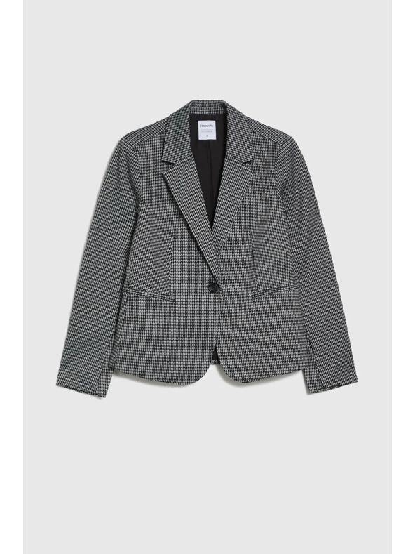 Moodo Jednostranný blejzer šedý Moodo