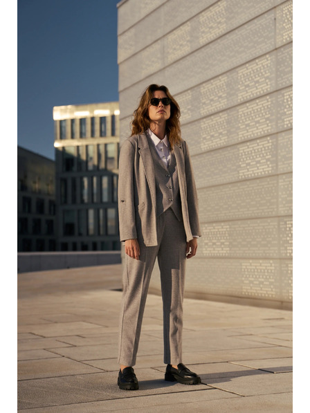 Moodo Sako so zodvihnutými rukávmi šedé Moodo