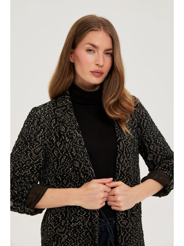 Moodo Sako so zvieracím vzorom čierne Moodo