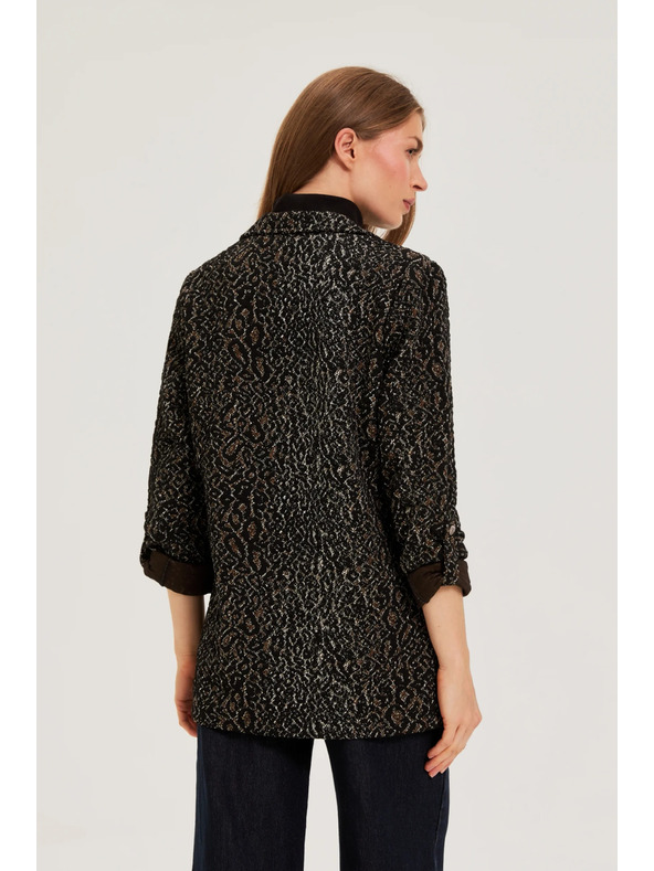 Moodo Sako so zvieracím vzorom čierne Moodo