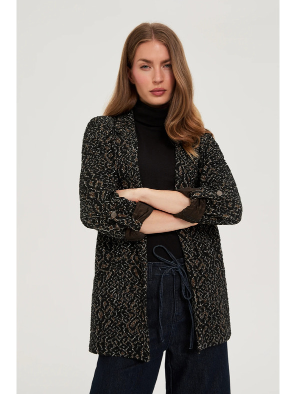 Moodo Sako so zvieracím vzorom čierne Moodo