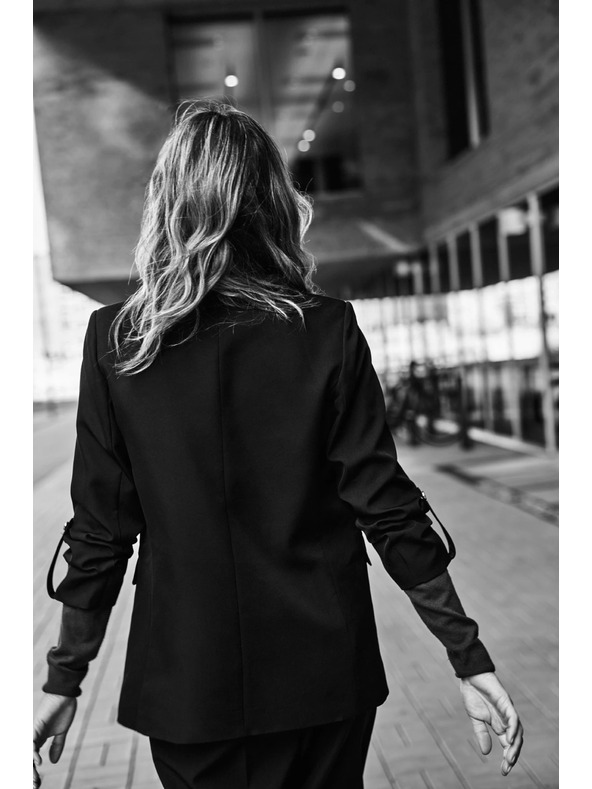 Moodo Sako s 3/4 rukávmi čierne Moodo