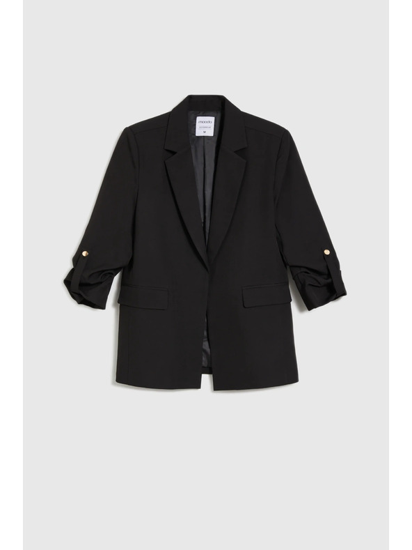 Moodo Sako s 3/4 rukávmi čierne Moodo