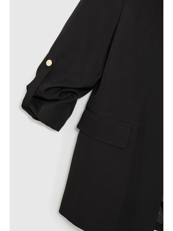 Moodo Sako s 3/4 rukávmi čierne Moodo