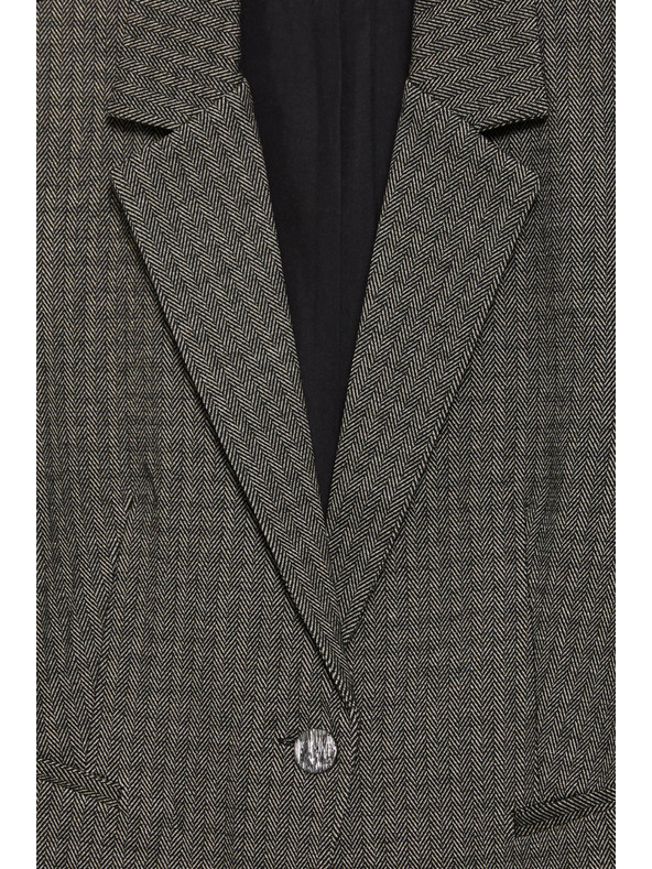 Moodo Jednostranný blejzer tmavo béžový Moodo