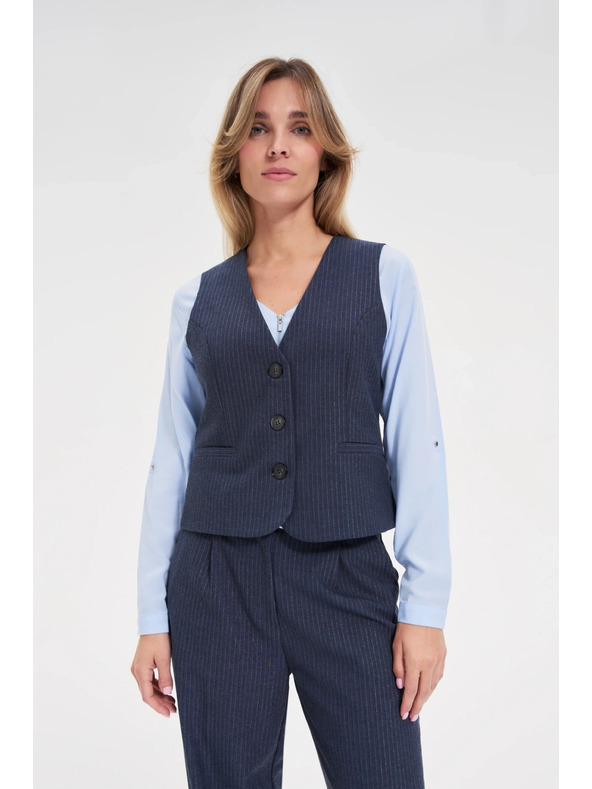 Moodo Vesta v pruhoch tmavo modrá Moodo
