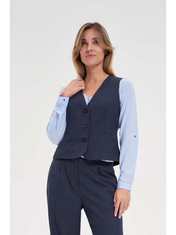 Moodo Vesta v pruhoch tmavo modrá Moodo