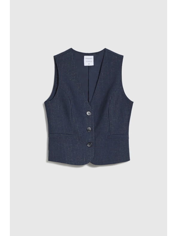 Moodo Vesta v pruhoch tmavo modrá Moodo