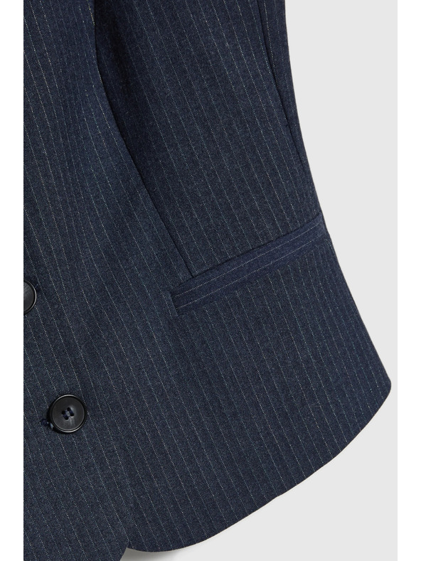 Moodo Vesta v pruhoch tmavo modrá Moodo