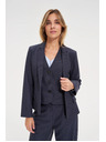 Moodo Modré pruhované sako Moodo