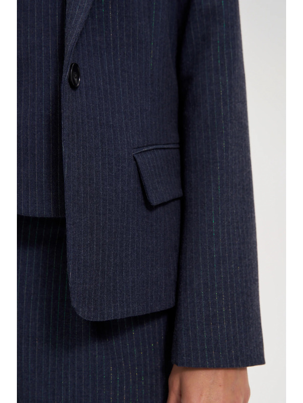 Moodo Modré pruhované sako Moodo