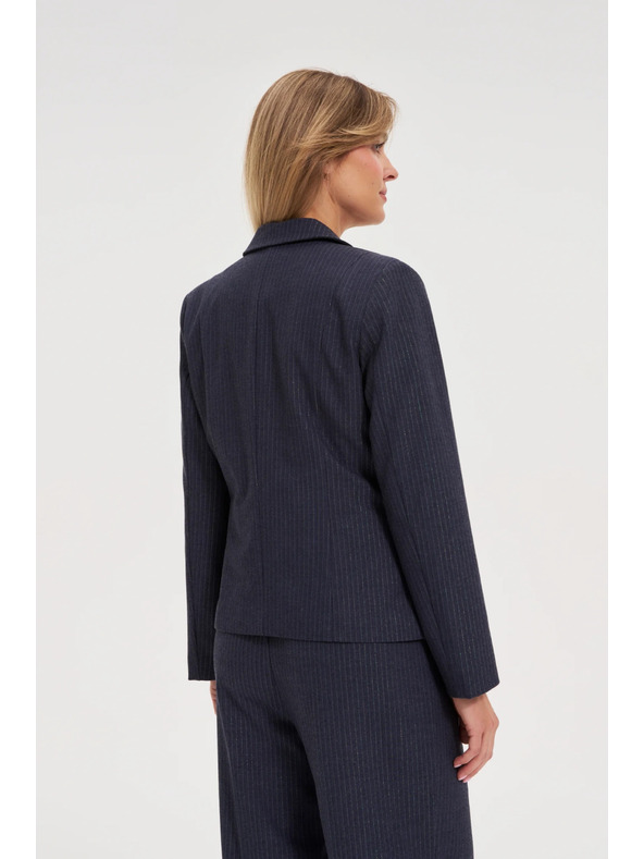 Moodo Modré pruhované sako Moodo