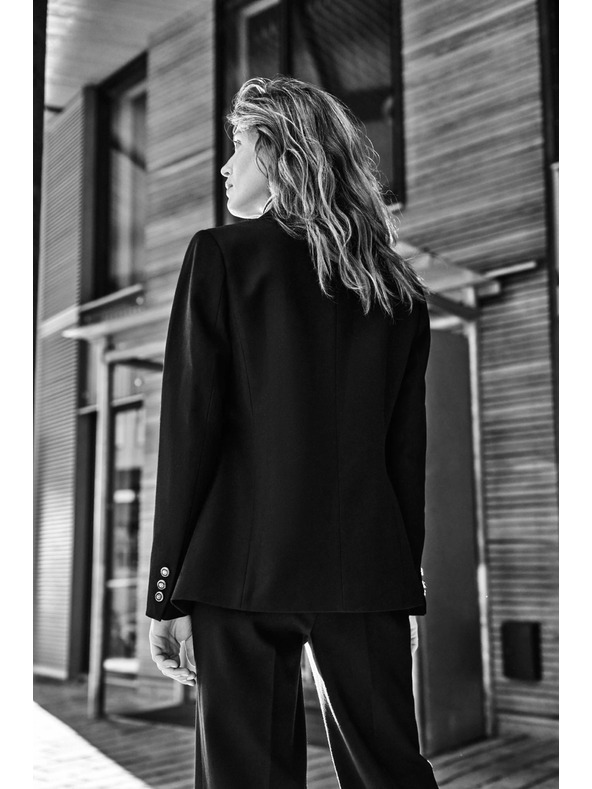 Moodo Sako so zdobnými gombíkmi čierne Moodo