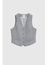 Moodo Elegantná vesta šedá Moodo