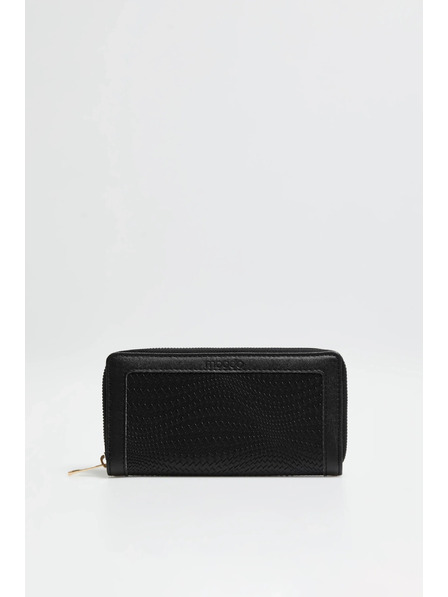 Moodo Peňaženka na zips čierna Moodo