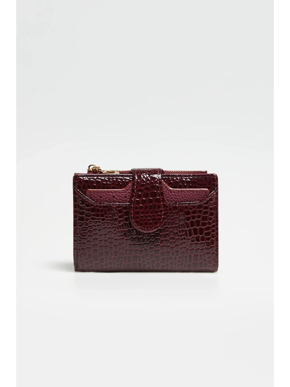 Moodo Peňaženka so zvieracím vzorom vínová Moodo