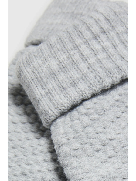 Moodo Pletené sivé rukavice Moodo