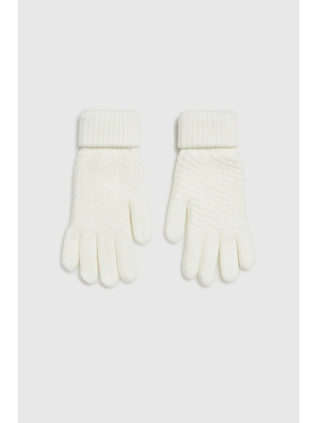 Moodo Pletené béžové rukavice Moodo