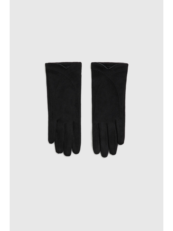 Moodo Hladké rukavice čierne Moodo