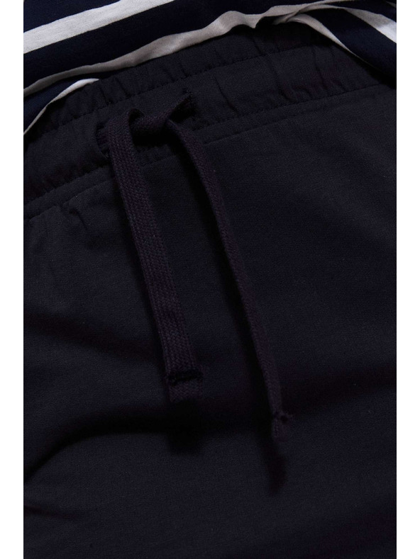 Moodo Hladká sukňa po kolená tmavo modrá Moodo