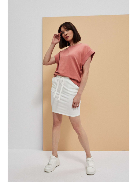 Moodo Hladká sukňa po kolená perleťová Moodo