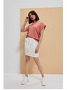 Moodo Hladká sukňa po kolená perleťová Moodo