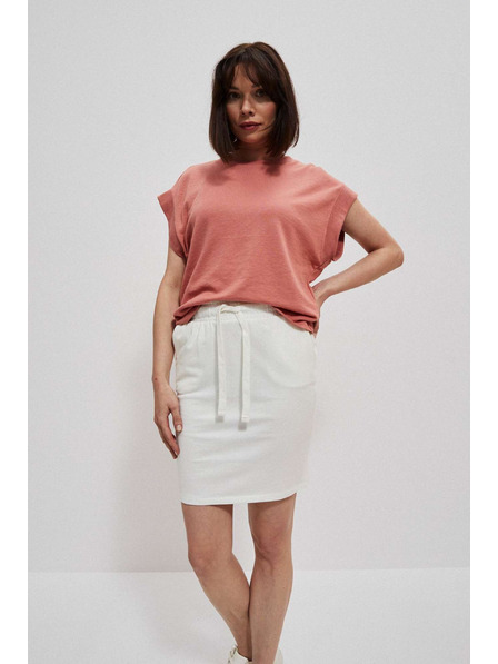 Moodo Hladká sukňa po kolená perleťová Moodo