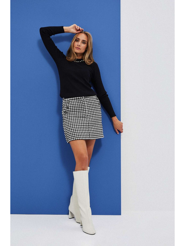 Moodo Čiernobiela sukňa pepito Moodo