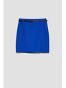 Moodo Modrá mini sukňa s páskom Moodo
