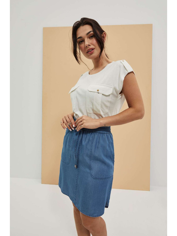 Moodo Jednoduchá sukňa z lyocelovej látky Moodo