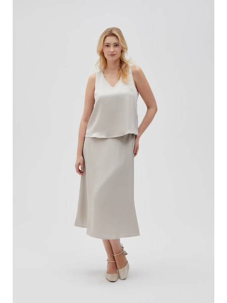 Moodo Midi sukňa béžová Moodo