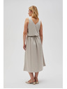 Moodo Midi sukňa béžová Moodo