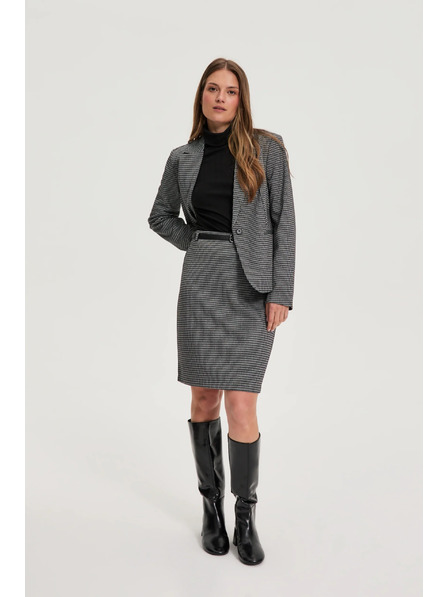 Moodo Sukňa v pepito vzore šedá Moodo