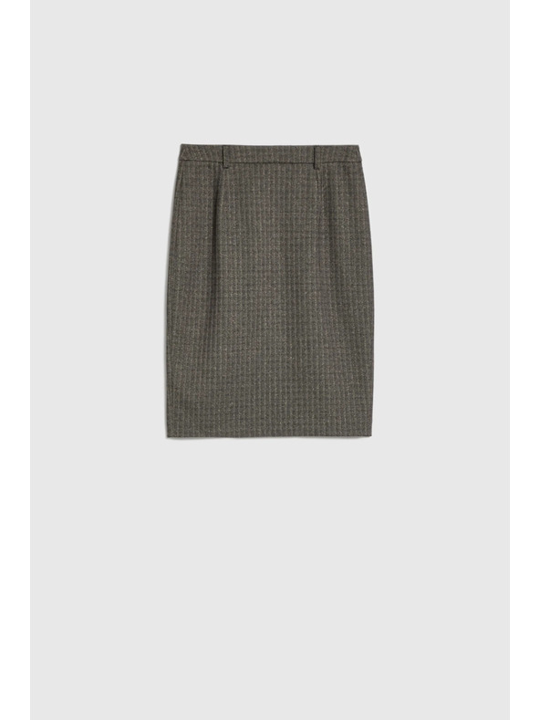 Moodo Ceruzková sukňa po kolená tmavo béžová Moodo