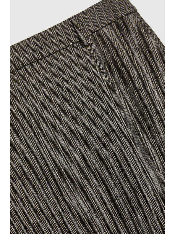 Moodo Ceruzková sukňa po kolená tmavo béžová Moodo