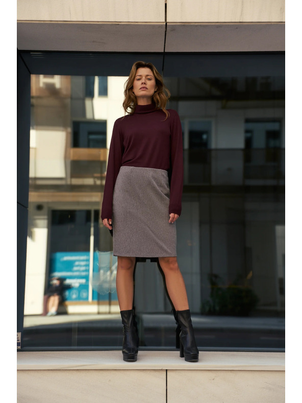 Moodo Ceruzková sukňa šedá Moodo