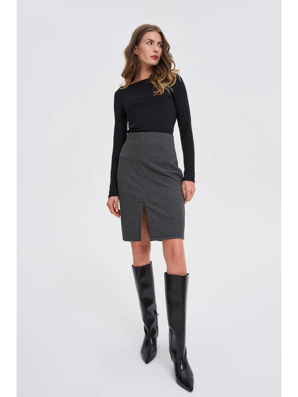 Moodo Ceruzková sukňa grafitová Moodo